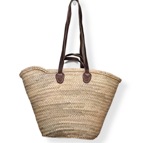 by Betsy Page Handbags - Straw Bag French Market Style Basket Beach Tote